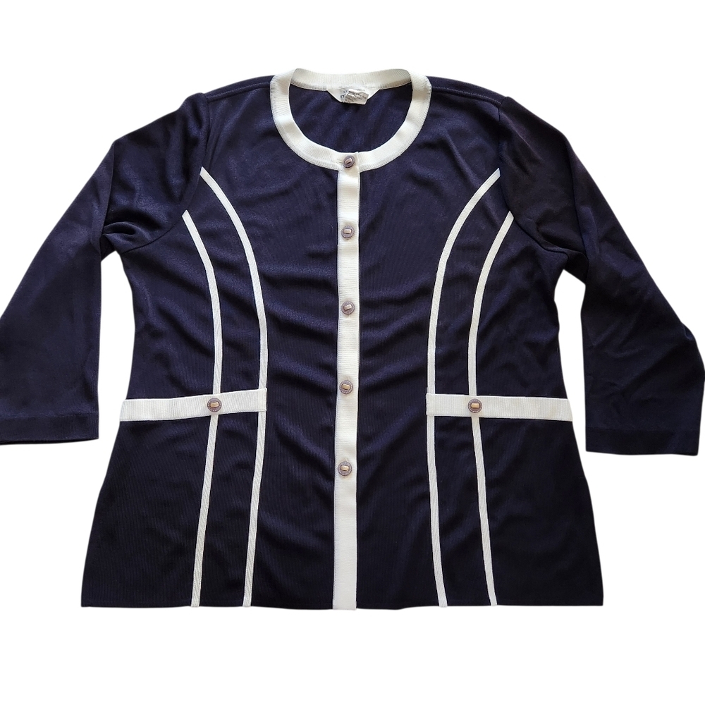 Exclusively Misook Button Front Cardigansz XL